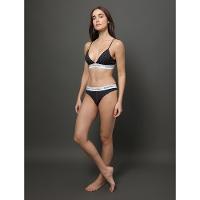 Calcinha Fio Dental Estampada Modern Cotton Calvin Klein Underwear - Preto - 3