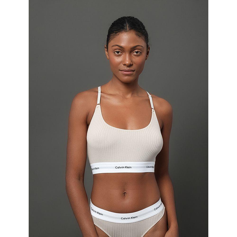 Top Nadador Feminino Modal Modern Calvin Klein Underwear - Areia - 2