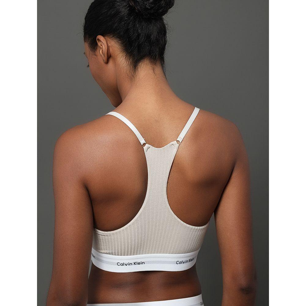 Top Nadador Feminino Modal Modern Calvin Klein Underwear - Areia - 3