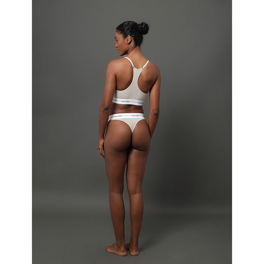Top Nadador Feminino Modal Modern Calvin Klein Underwear - Areia - 4