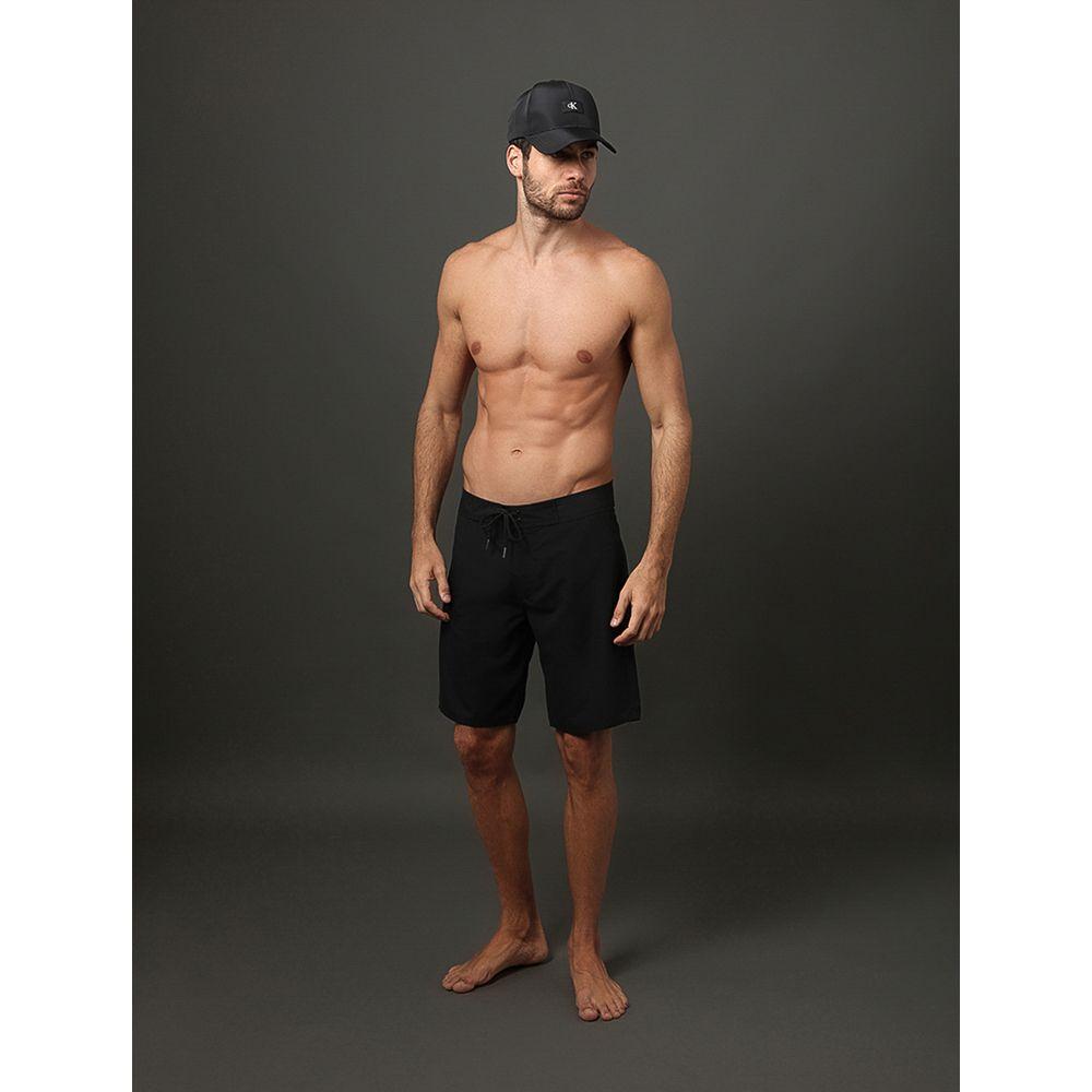Bermuda D'Água Masculina Logo Refletivo Calvin Klein Swimwear - Preto - 5