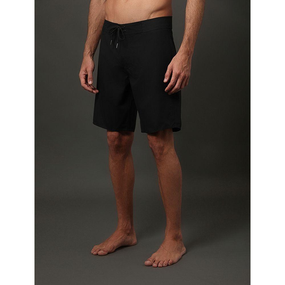 Bermuda D'Água Masculina Logo Refletivo Calvin Klein Swimwear - Preto - 1