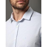 Camisa Masculina Slim Classic Check Calvin Klein Jeans - Branco