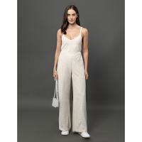 Calça Feminina Malha Linho Calvin Klein Jeans - Off White - 3