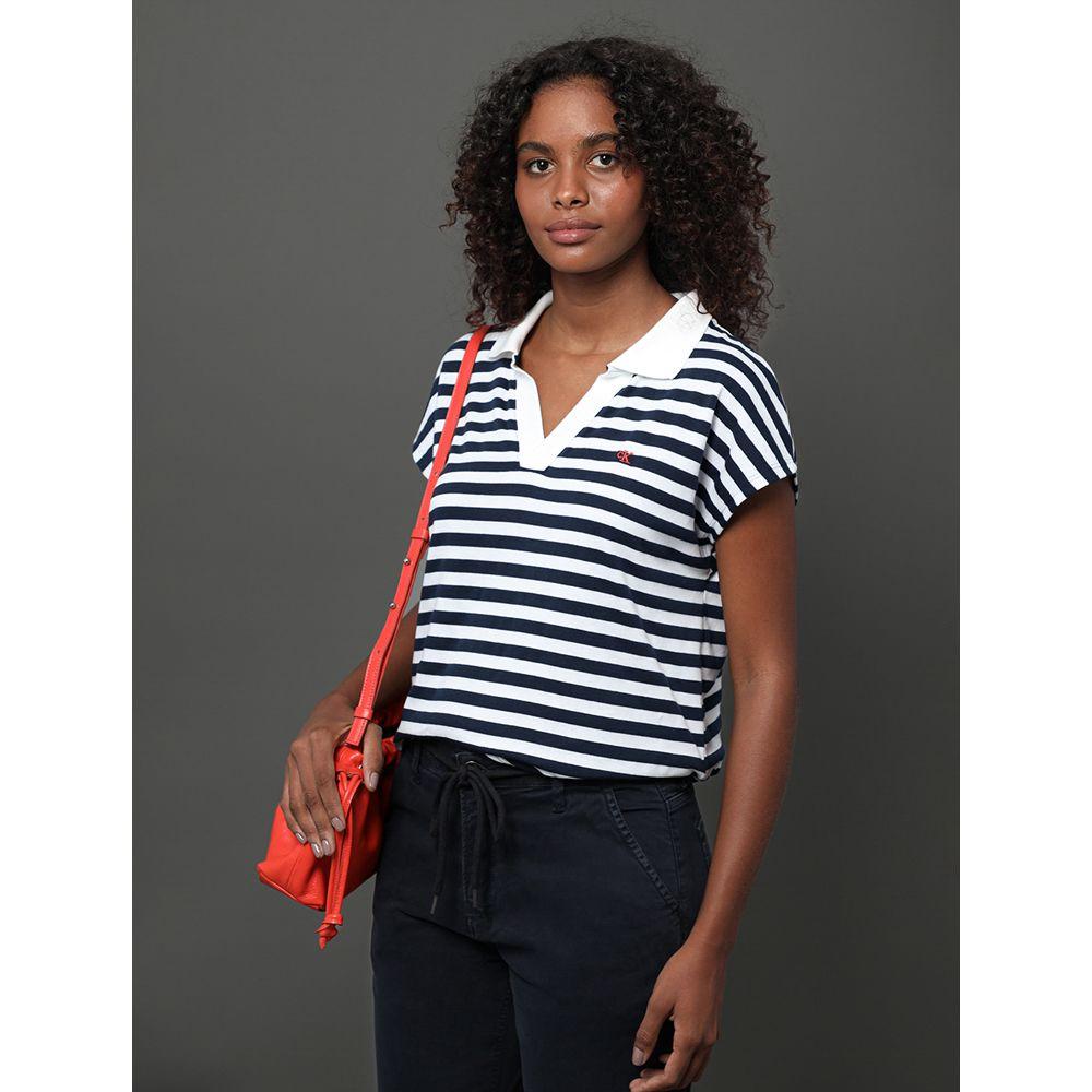 Polo Feminina Malhão Calvin Klein Jeans - Branco 2 - 5