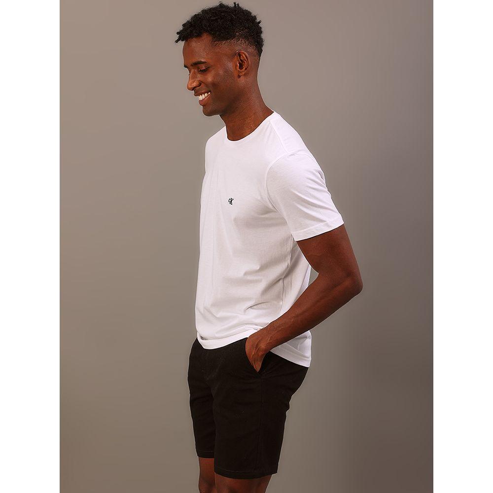 Camiseta Mc Ckj Masc Ck Bordado - Branco 2 - 5