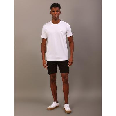 Camiseta Manga Curta Calvin Klein Jeans Masculino Ck Bordado - Branco 2
