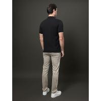 Polo Masculina Slim Meio Zíper Calvin Klein - Preto - 2