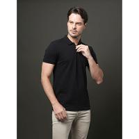 Polo Masculina Slim Meio Zíper Calvin Klein - Preto - 5