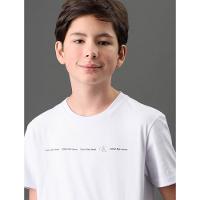 Camiseta Menino Manga Curta Logo Calvin Klein Jeans - Branco 2