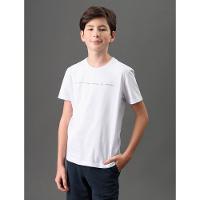 Camiseta Menino Manga Curta Logo Calvin Klein Jeans - Branco 2 - 5