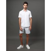Camisa Masculina Listras Relevo Calvin Klein - Branco - 3