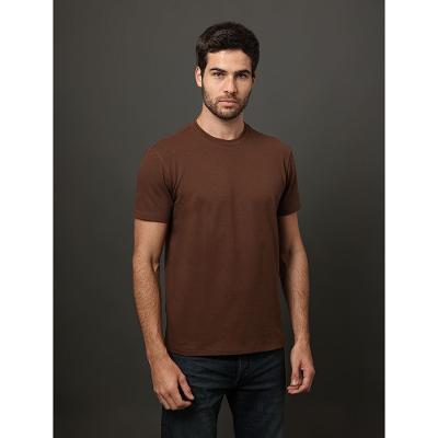 Camiseta Masculina Gola Dupla Calvin Klein Jeans - Marrom