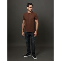 Camiseta Masculina Gola Dupla Calvin Klein Jeans - Marrom - 3