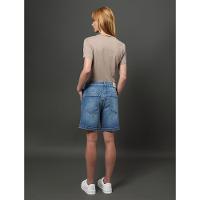 Bermuda Jeans Feminina Bolso Faca Calvin Klein - Azul Médio - 2