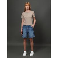 Bermuda Jeans Feminina Bolso Faca Calvin Klein - Azul Médio - 3