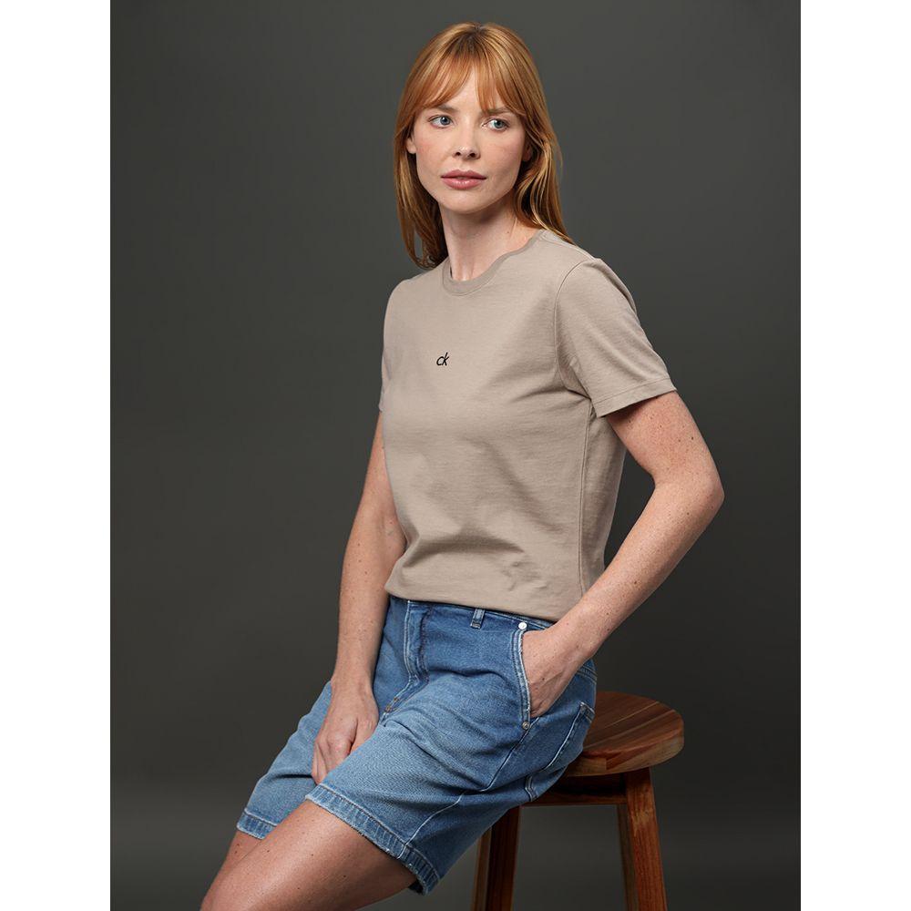 Bermuda Jeans Feminina Bolso Faca Calvin Klein - Azul Médio - 5