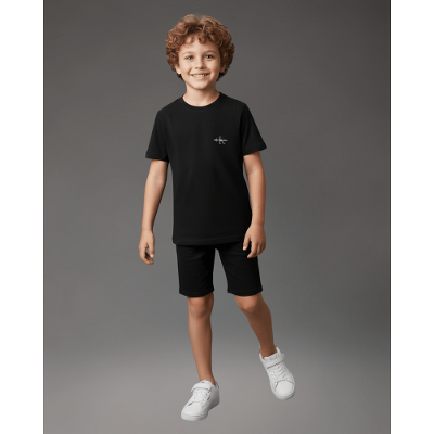 Camiseta Menino Re Issue Calvin Klein Jeans - Preto