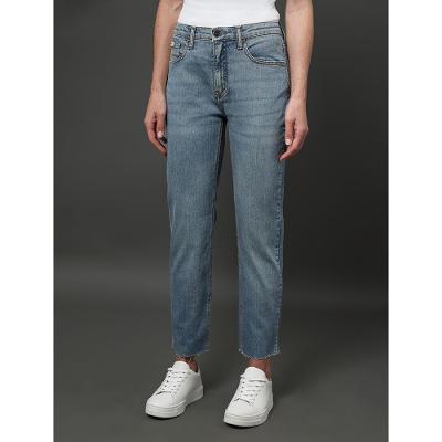 Calça Jeans Feminina Cropped Straight Calvin Klein - Azul Claro