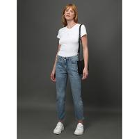 Calça Jeans Feminina Cropped Straight Calvin Klein - Azul Claro - 5