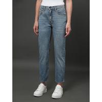 Calça Jeans Feminina Cropped Straight Calvin Klein - Azul Claro - 1