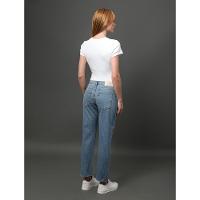 Calça Jeans Feminina Cropped Straight Calvin Klein - Azul Claro - 2