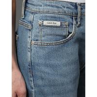 Calça Jeans Feminina Cropped Straight Calvin Klein - Azul Claro