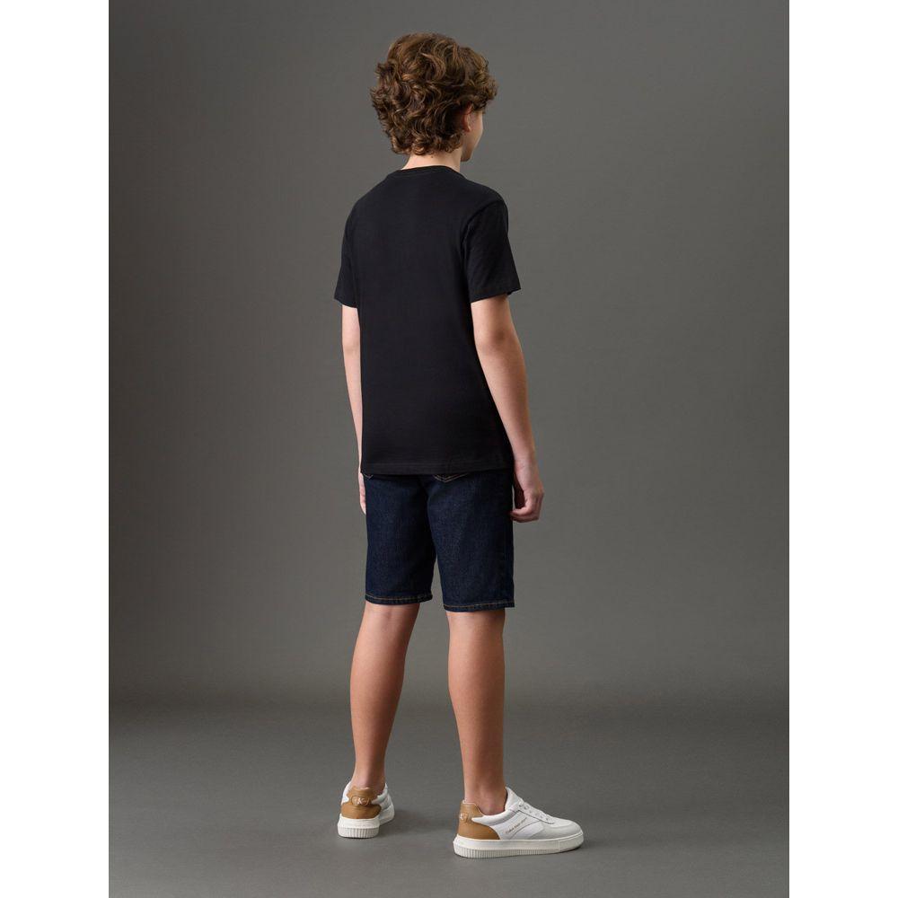 Camiseta Menino Logo Centralizado Calvin Klein Jeans - Preto - 2
