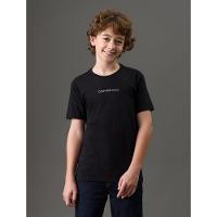 Camiseta Menino Logo Centralizado Calvin Klein Jeans - Preto - 1