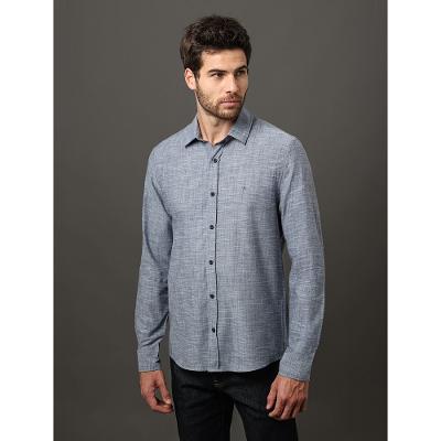 Camisa Masculina Algodão Flamê Calvin Klein Jeans - Marinho