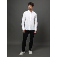 Camisa Masculina Cotton Linen Calvin Klein Jeans - Branco 2 - 1