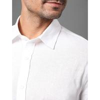 Camisa Masculina Cotton Linen Calvin Klein Jeans - Branco 2 - 2