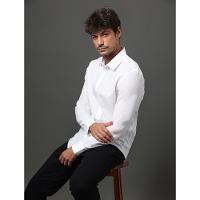 Camisa Masculina Cotton Linen Calvin Klein Jeans - Branco 2 - 3