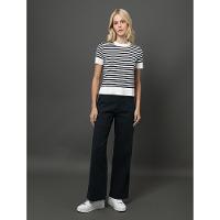 Top Feminino Tricot Listrado Calvin Klein - Marinho - 3