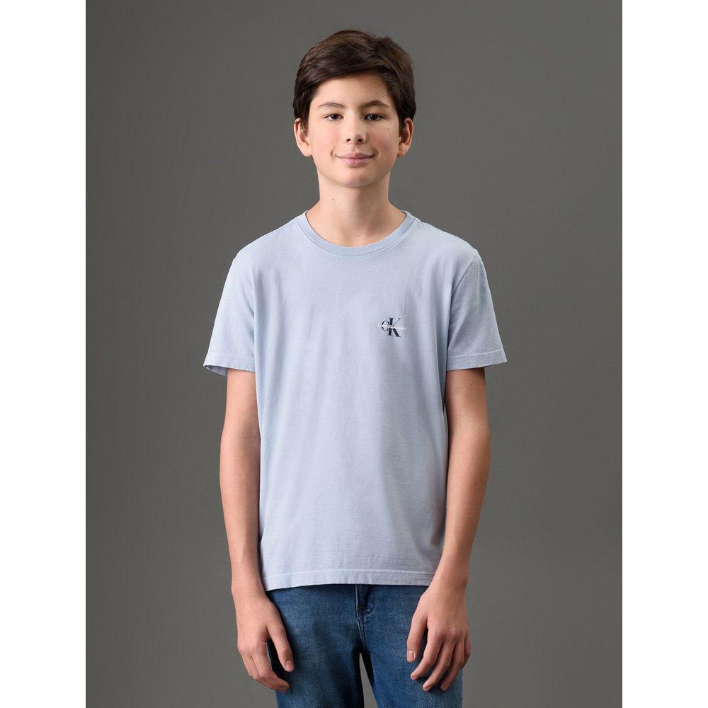 Camiseta Menino Reissue Peito Calvin Klein Jeans - Lavanda - 1