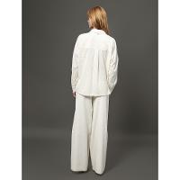 Camisa Feminina Listras Texturizadas Calvin Klein - Branco - 2