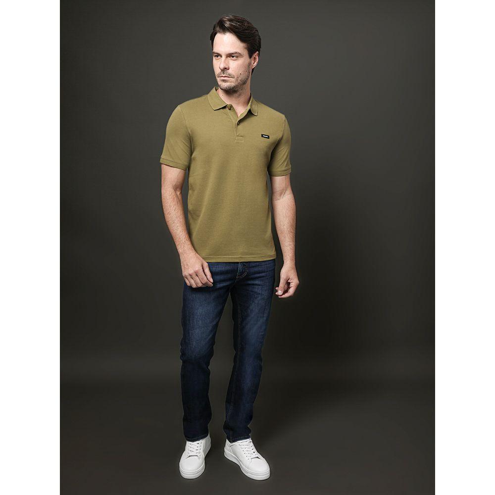 Polo Masculina Slim Piquet Calvin Klein - Oliva - 3