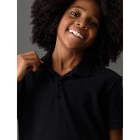 Polo Menino Logo Bordado Calvin Klein Jeans - Preto