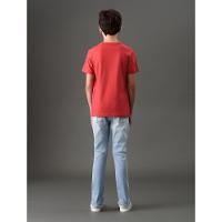 Camiseta Menino Logo Centralizado Calvin Klein Jeans - Vermelho - 2
