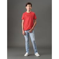 Camiseta Menino Logo Centralizado Calvin Klein Jeans - Vermelho - 3