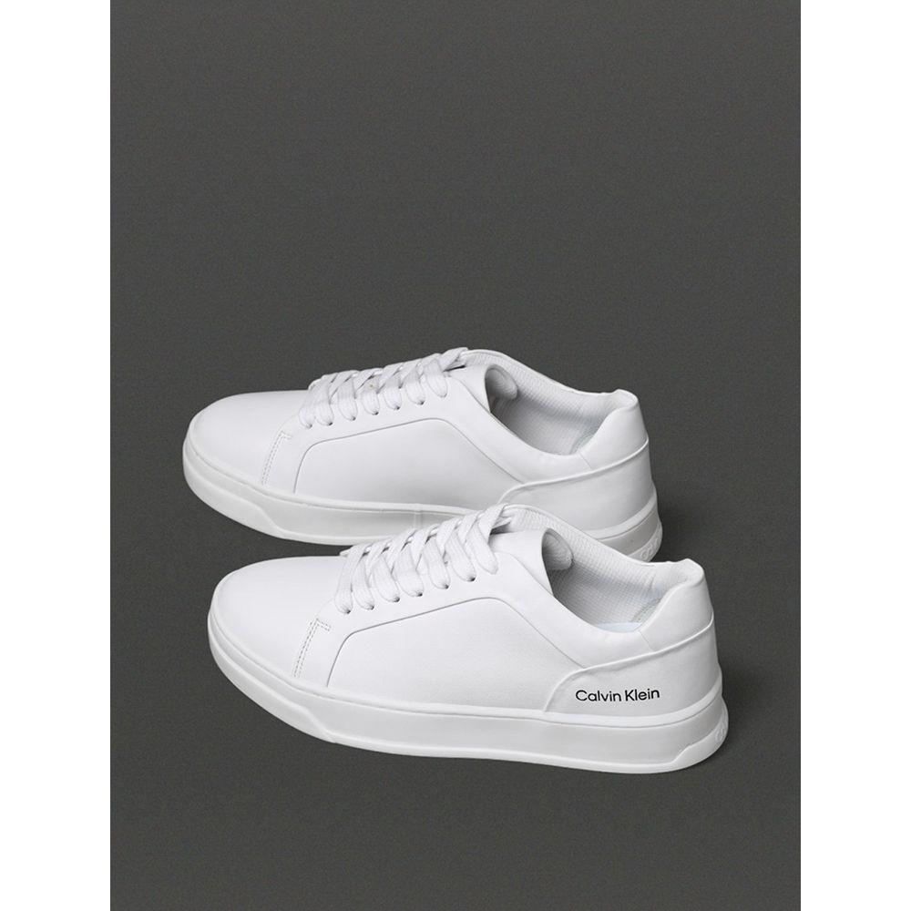Tênis Feminino Couro Calvin Klein - Branco - 3