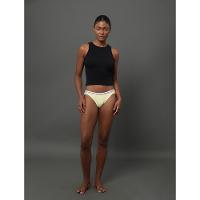 Kit 3 Calcinhas Tanga em Renda Calvin Klein Underwear - Preto/Branco/Amarelo - 1