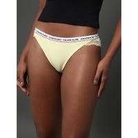 Kit 3 Calcinhas Tanga em Renda Calvin Klein Underwear - Preto/Branco/Amarelo - 2