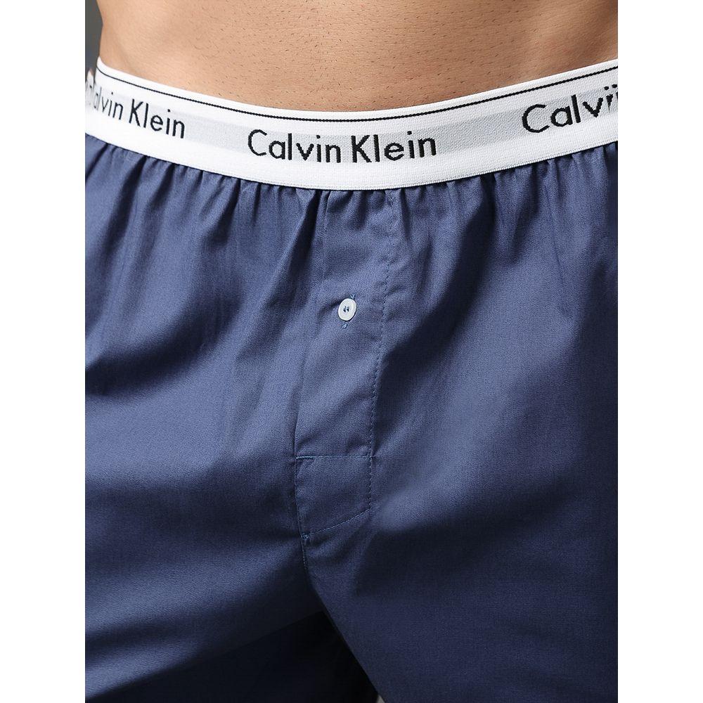 Cueca Samba Canção de Tricoline Lisa Calvin Klein Underwear - Azul Claro - 4