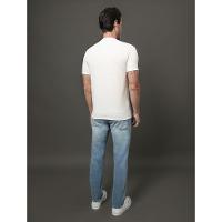 Camiseta Masculina Piquet Linho Calvin Klein - Off White - 2