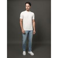 Camiseta Masculina Piquet Linho Calvin Klein - Off White - 3