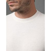 Camiseta Masculina Piquet Linho Calvin Klein - Off White