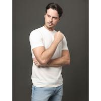 Camiseta Masculina Piquet Linho Calvin Klein - Off White - 5