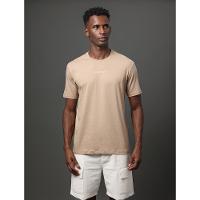 Camiseta Masculina Logo Centralizado Calvin Klein Jeans - Caqui Medio - 1