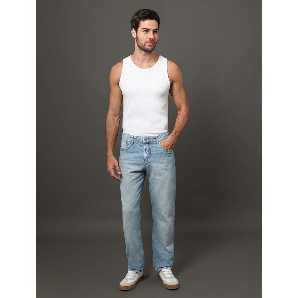 Calça Jeans Masculina 5 Pockets Calvin Klein Jeans - Azul Claro - 3